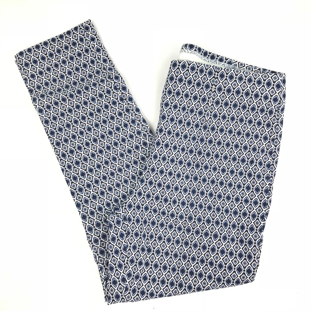Chico's Navy @ White pull on stretch Pant